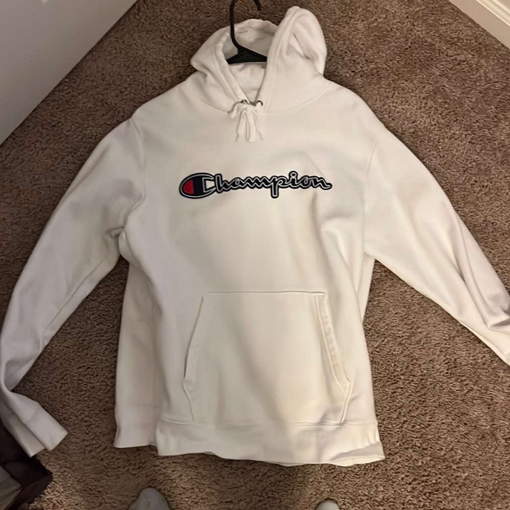 Champion white hoodie